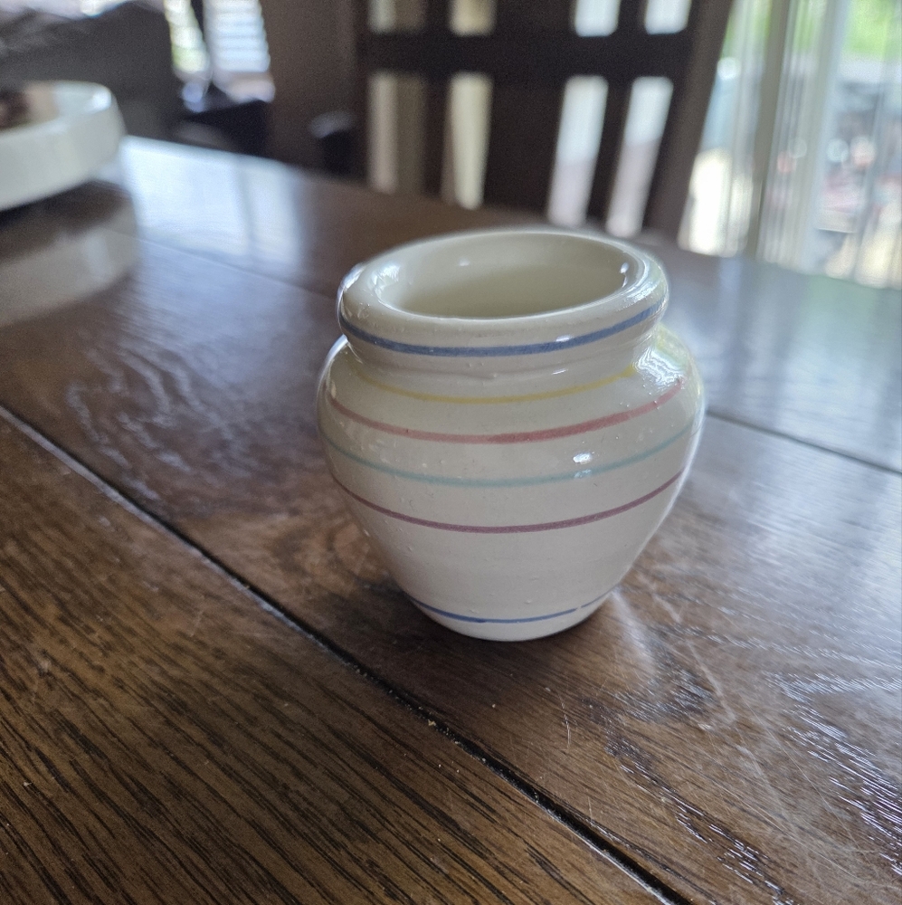 Vintage Handpainted Italian Pottery Vase Rosanna Imports